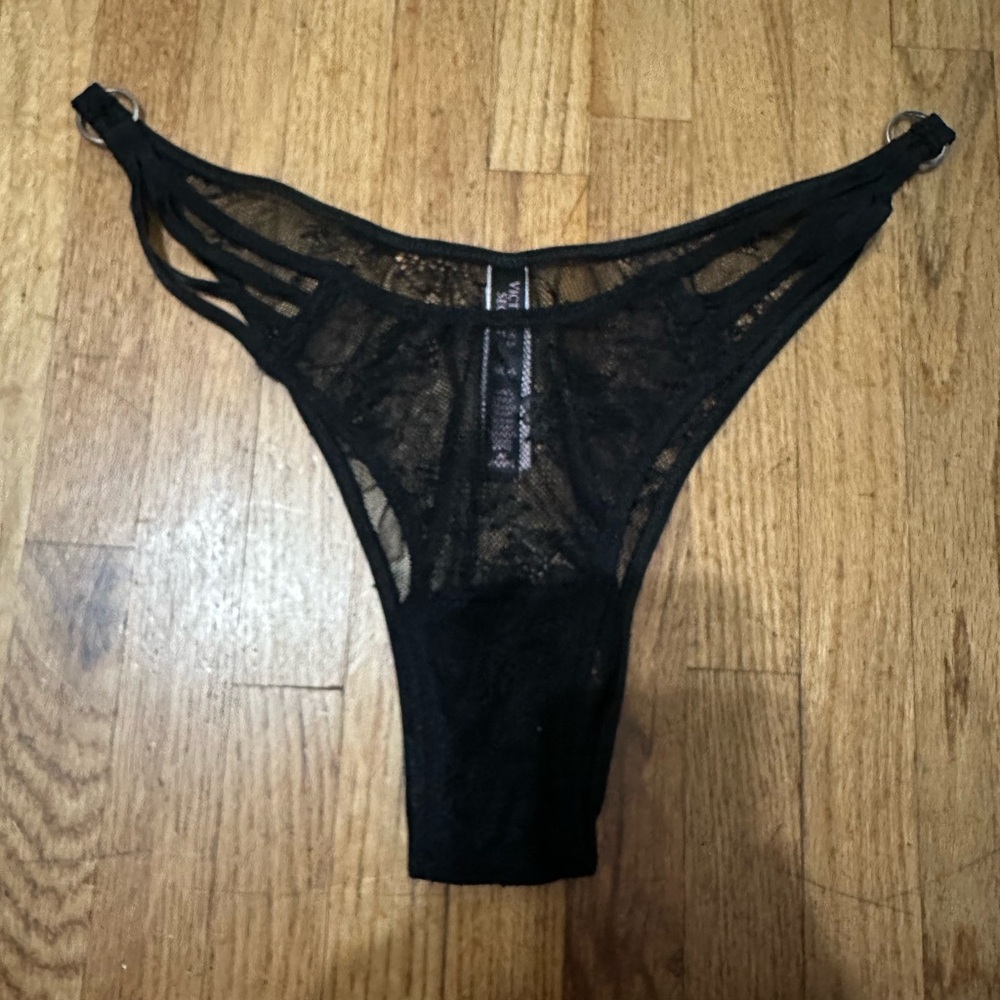 Victoria's Secret Black Lace cheeky panty